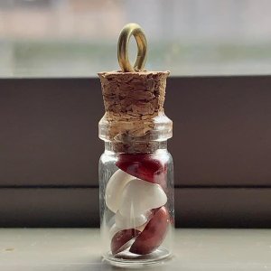 Mini Jar of Hearts Keychain / Pendant