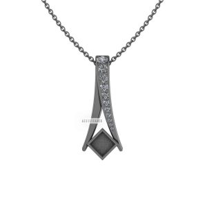Overstock 12 black pendant